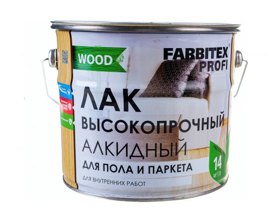 Алкидный лак для пола и паркета FARBITEX 3 л 4300006807 