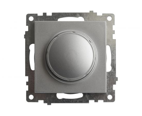 Диммирующий выключатель STEKKER TRIAC (механизм), GLS10-7106-03, 250V, 500W, серия Катрин, серебро 39587 