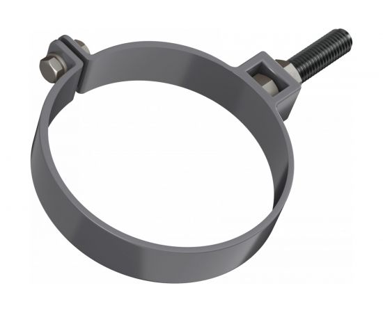 Универсальный хомут трубы Технониколь (ПВХ; длина 180 мм; серый; 1 шт) TN519658 