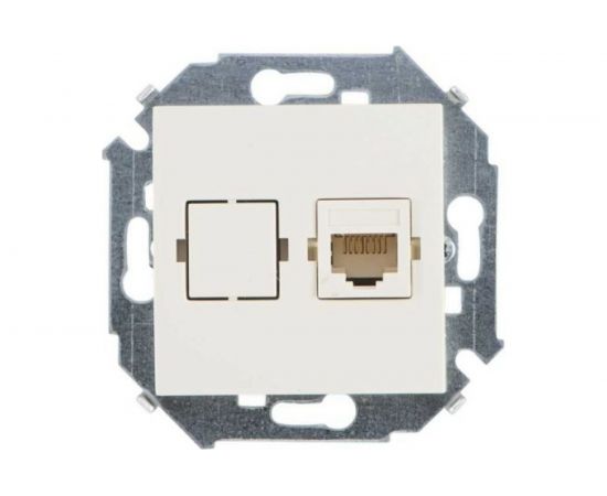 Компьютерная розетка Simon RJ45 кат.5е, слоновая кость 20 1591598-031 