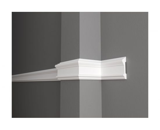 Стеновой молдинг Decor-Dizayn ударопрочный влагостойкий под покраску 96Х25Х2000 мм DD601 