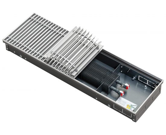 Встраиваемый внутрипольный конвектор TECHNO Usual с решеткой KVZ 200-85-1400 RH07000227 