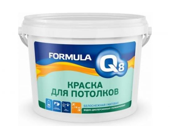Краска Престиж в/д для потолков 1,5 КГ 8 FORMULA Q8 204025 