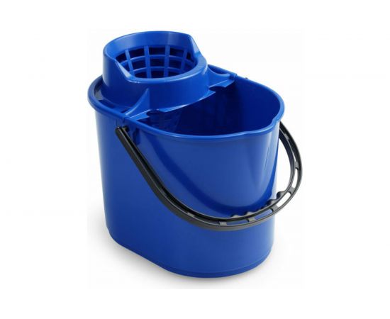 Пластиковое ведро с отжимом TTS 12 литров, синее 00005271 