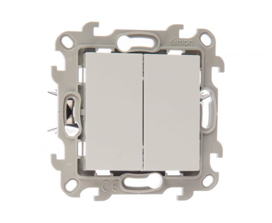Двухклавишный выключатель Simon Push&Go, белый 2420398-030 