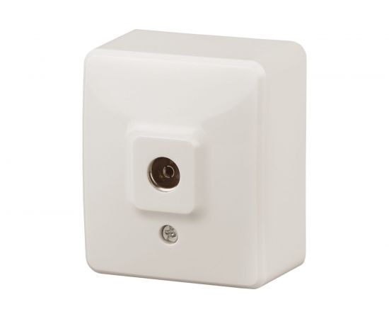 Розетка TV ЭРА 11-3201-02 одиночная, ОУ, IP20, Эксперт, слоновая кость Б0020725 