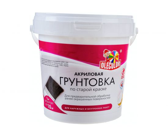 Акриловая грунтовка OLECOLOR по старой краске, 1 кг 4300004533 