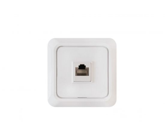 Компьютерная розетка IN HOME RJ-45 BOLLETO белая 7035 4690612018294 
