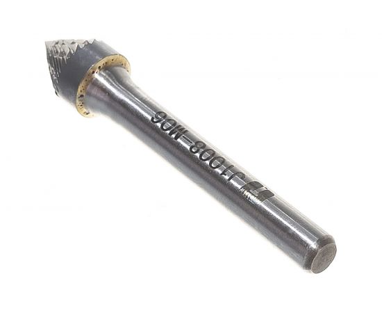 Борфреза твердосплавная зенкер 60 град. с двойной насечкой (10х8 мм; хвостовик 6 мм) ПНЕВМО-ТРЕЙД J1008-M06 – изображение 2