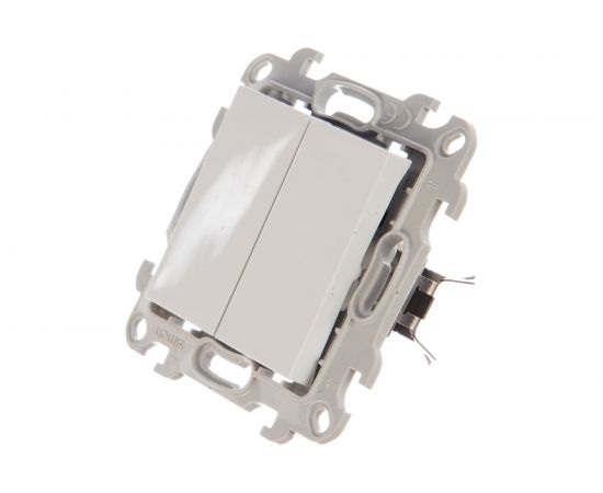 Двухклавишный выключатель Simon Push&Go, белый 2420398-030 – изображение 2