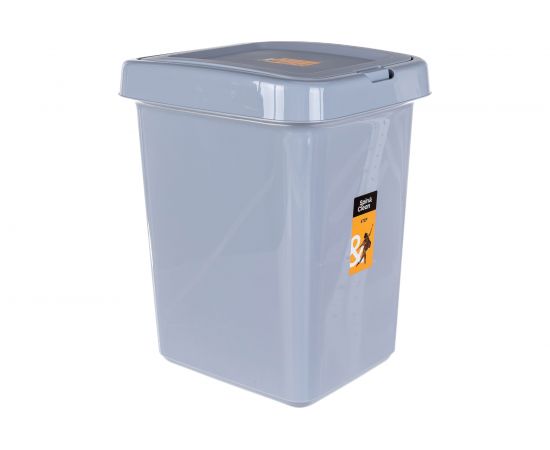 Контейнер для мусора Svip Квадра с крышкой Push to Open, 25 л, серый SV4143СР – изображение 2