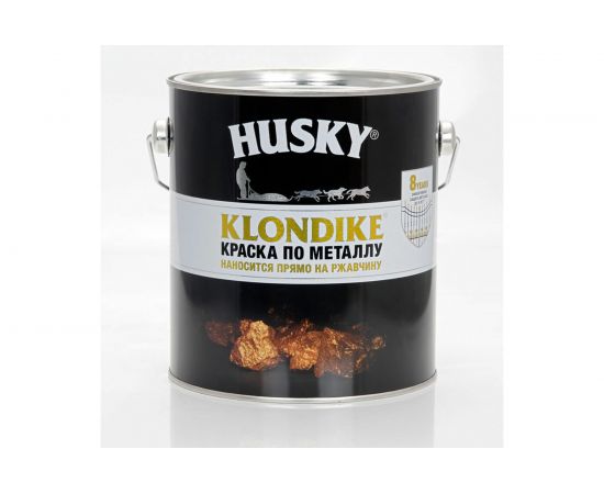 Краска по металлу глянцевая темно-зеленая HUSKY Klondike 2,5 л 26182 – изображение 2