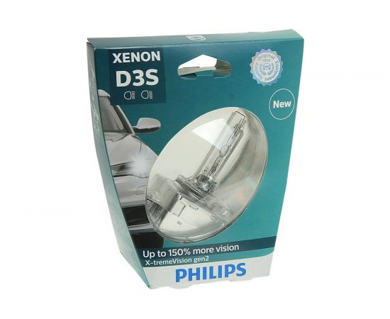 Автолампа PHILIPS D3S 35 PK32d-5+150% XENON X-TREME VISION gen2 4800K 42V ,1,2 42403XV2S1 – изображение 3