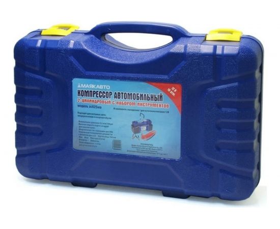 Компрессор МАЯКАВТО AC625ma 2х-поршневой, в кейсе, с набором инструментов AC625ma – изображение 3