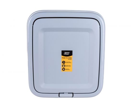 Контейнер для мусора Svip Квадра с крышкой Push to Open, 25 л, серый SV4143СР – изображение 3