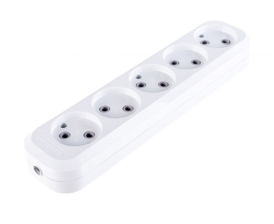 Розеточная колодка TDM 5 гнезд 10А белая SQ1806-0034 – изображение 3