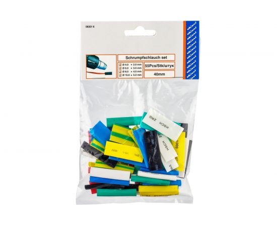 Набор термоизоляции для проводов duwi все размеры, 55 шт. 08301 6 – изображение 3