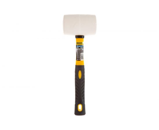 Резиновая белая киянка с фибергласовой ручкой 680г STAYER PROFI 20533-680 – изображение 4