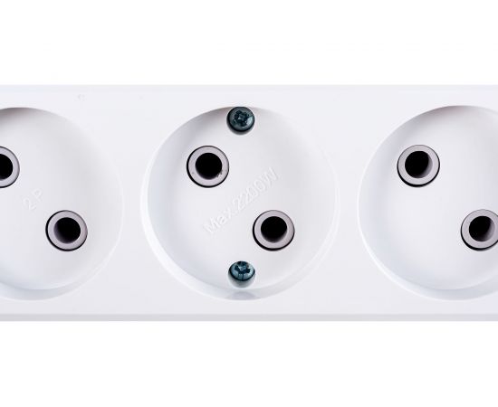 Розеточная колодка TDM 5 гнезд 10А белая SQ1806-0034 – изображение 5