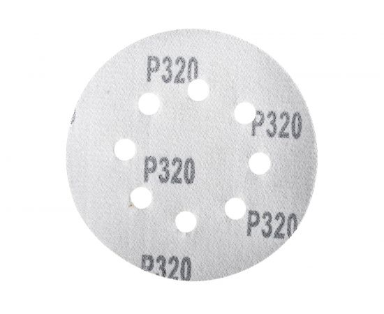 Круг абразивный шлифовальный перфорированный под липучку (10 шт; 125 мм; Р320) TUNDRA 2603083 – изображение 5
