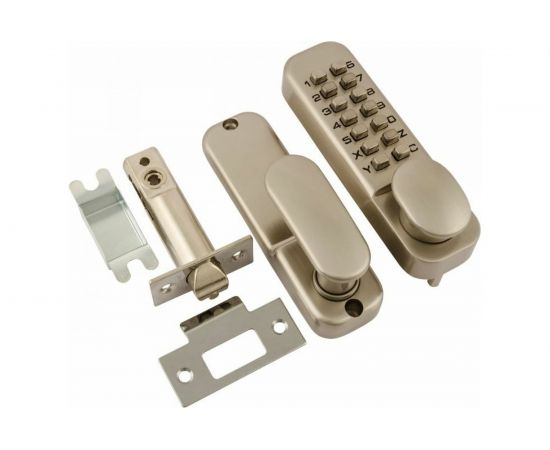 Кодовый замок НОРА-М 231 с фикс. мат.никель 7332 