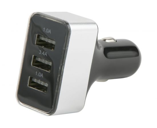 Автомобильное зарядное устройство Red Line Tech АС-13 lite 3 USB, 1 A, серебристый УТ000023702 