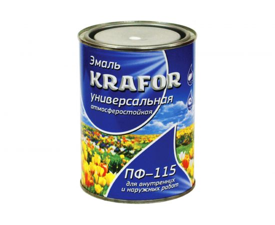 Универсальная эмаль Krafor ПФ-115 бирюза 2.7 кг 6 25980 