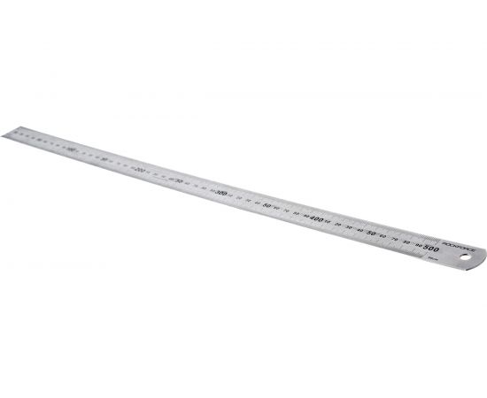 Металлическая измерительная линейка с таблицей перевода 500мм ROCKFORCE RF-5096P50 