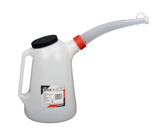 Лейка пластиковая с крышкой 5 л для СТО YATO YT-06985 