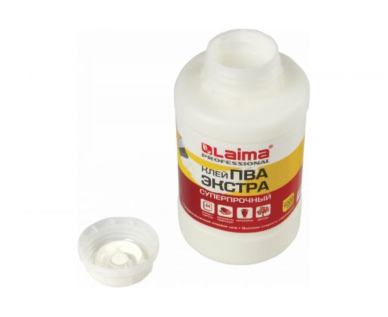 Клей ПВА ЛАЙМА Экстра Суперпрочный 1 кг, керамика, ткань, кожа, дерево, бумага, картон 606432  