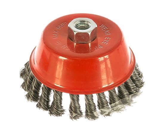 Щетка для МШУ чашка (125 мм, М14, крученая металлическая проволока) Калибр 00000041857 