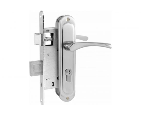 Врезной замок НОРА-М EW 710-55 мм хром 16978 