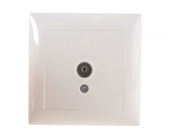 Телевизионная розетка Кунцево-Электро СЕЛЕНА одноместная оконечная РТВ1-0-399 с/к 8150 