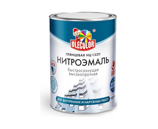 Эмаль OLECOLOR НЦ-132П красный, 1.7 кг 4100000061 