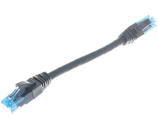 Шнур NIKOMAX U/UTP 4 пары, Кат.6, 7х0,205мм, черный, 0,15м NMC-PC4UE55B-001-C-BK 