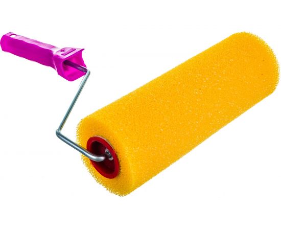 Валик в сборе KRAFOR гладкий (структурный поролон, D80/230мм, бюгель 6мм) 085-0250 54834 