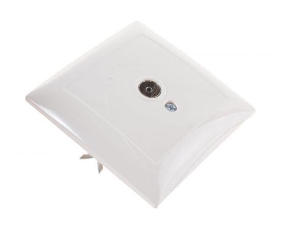 Телевизионная розетка Кунцево-Электро СЕЛЕНА одноместная оконечная РТВ1-0-399 с/к 8150 – изображение 2