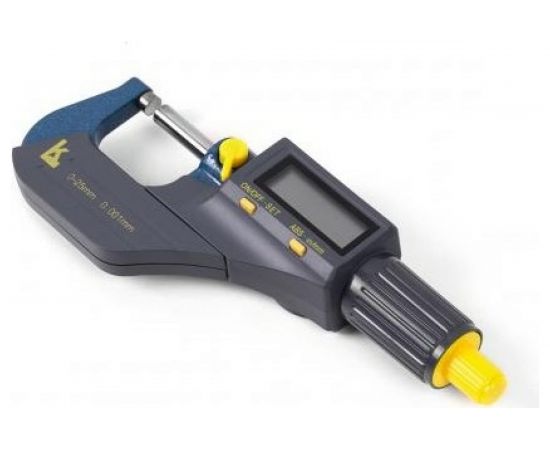 Микрометр цифровой МКЦ- 25, шаг 0.001 мм, 1 класс точности КАЛИБРОН 70420 – изображение 2