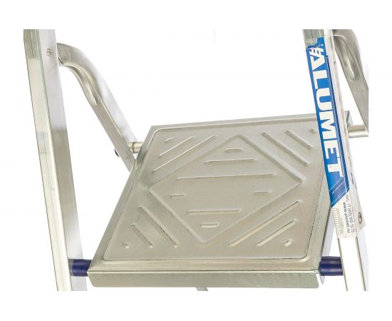 Алюминиевая лестница-стремянка Алюмет матовая, 3 ступени Ам703 – изображение 2