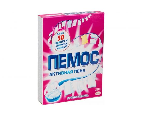 Стиральный порошок для ручной стирки ПЕМОС Активная пена 350 г 2480153 603072 – изображение 2