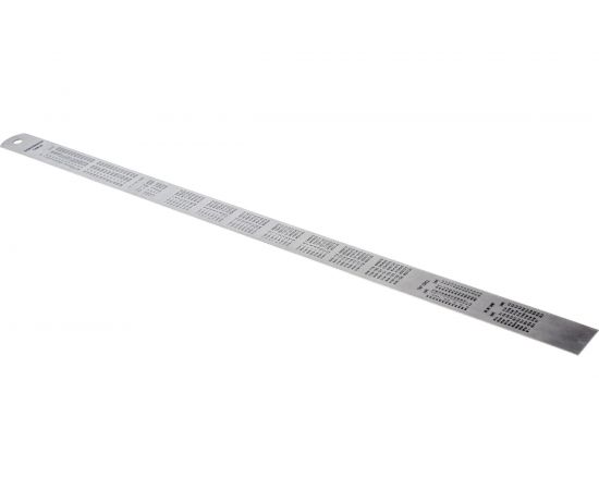 Металлическая измерительная линейка с таблицей перевода 500мм ROCKFORCE RF-5096P50 – изображение 2