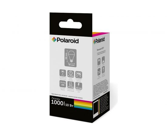 Светодиодная лампа Polaroid 220V A60 10W 3000K E27 1000lm PL-A60100273 – изображение 2