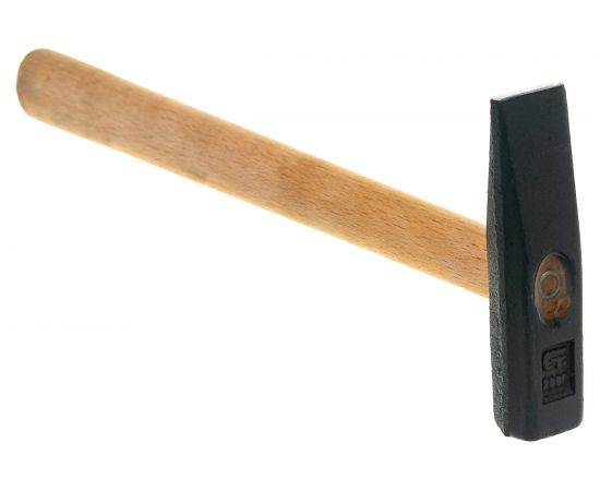 Слесарный молоток 200 г, квадратный боек, деревянная рукоятка СИБРТЕХ 10211 – изображение 2