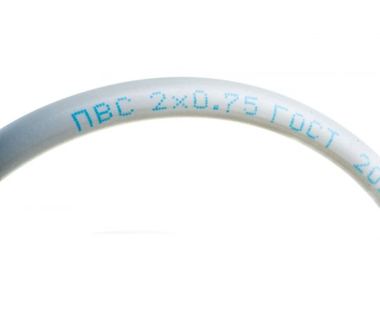 Шнур DORI ПВС 2х0,75 с вилкой 3,0 м белый 41450 – изображение 3