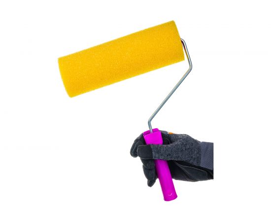 Валик в сборе KRAFOR гладкий (структурный поролон, D80/230мм, бюгель 6мм) 085-0250 54834 – изображение 3