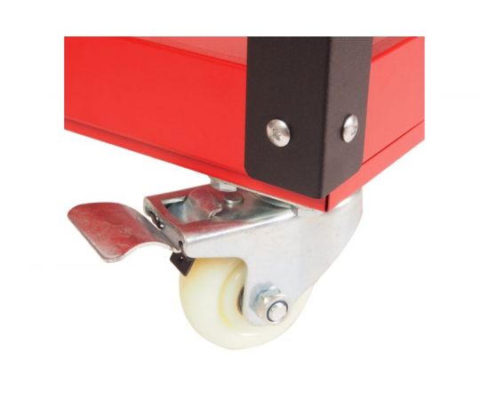 Инструментальная тележка (3 секции, на колесах, с открытым отсеком, красная) JTC-S1053 – изображение 3