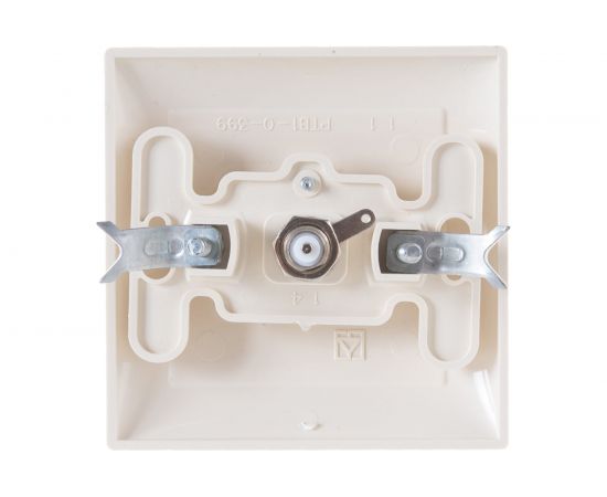 Телевизионная розетка Кунцево-Электро СЕЛЕНА одноместная оконечная РТВ1-0-399 с/к 8150 – изображение 3