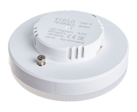 Светодиодная лампа Ecola GX53 LED Premium 6,0W Tablet 220V 6400K матовое стекло /композит/ 27x75 T5UD60ELC – изображение 3