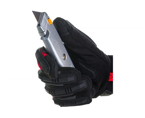 Нож для напольных покрытий FIT серый, металлический корпус, кассета 4 лезвия 10342 – изображение 5