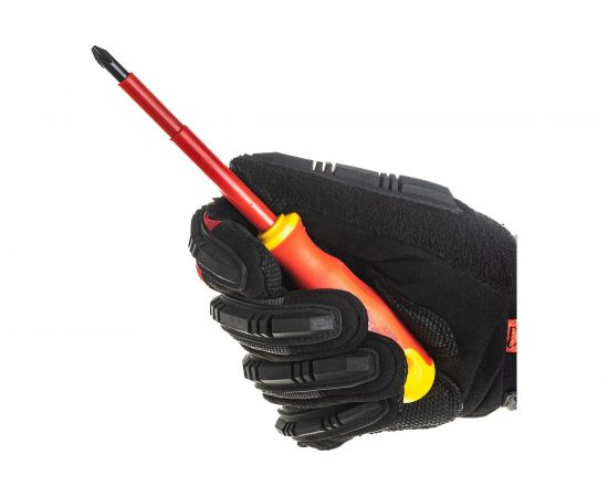 Диэлектрическая отвертка СИБРТЕХ PH2*100mm 12929 – изображение 5